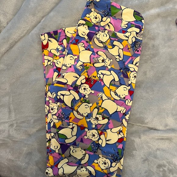 New LuLaRoe TC2 Winnie Pooh Disney Leggings - Picture 2 of 4